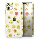 The All Over Emoji Pattern - Protective Skin Wrap & Decal – Compatible with iPhone SE to iPhone 17 Pro Max (All Models)