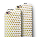 The All Over Golden Dot Pattern iPhone 6/6s or 6/6s Plus 2-Piece Hybrid INK-Fuzed Case