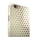 The All Over Golden Dot Pattern iPhone 6/6s or 6/6s Plus 2-Piece Hybrid INK-Fuzed Case