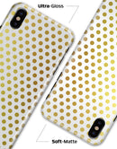 The All Over Golden Dot Pattern - iPhone X Clipit Case