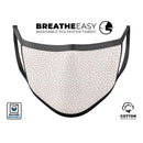 The All Over Micro Pink Dotted Pattern - Made in USA Mouth Cover Unisex Anti-Dust Cotton Blend Reusable & Washable Face Mask with Adjustable Sizing for Adult or Child