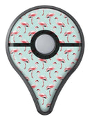 The All Over Mint Flamingo Pattern  Pokémon GO Plus Vinyl Protective Decal Skin Kit