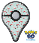 The All Over Mint Flamingo Pattern  Pokémon GO Plus Vinyl Protective Decal Skin Kit