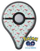 The All Over Mint Flamingo Pattern  Pokémon GO Plus Vinyl Protective Decal Skin Kit
