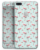 The All Over Mint Flamingo Pattern  - Skin-kit for the iPhone 8 or 8 Plus