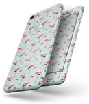 The All Over Mint Flamingo Pattern  - Skin-kit for the iPhone 8 or 8 Plus