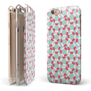The All Over Mint Life Float Pattern iPhone 6/6s or 6/6s Plus 2-Piece Hybrid INK-Fuzed Case