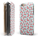 The All Over Mint Life Float Pattern iPhone 6/6s or 6/6s Plus 2-Piece Hybrid INK-Fuzed Case