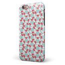 The All Over Mint Life Float Pattern iPhone 6/6s or 6/6s Plus 2-Piece Hybrid INK-Fuzed Case