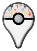 The All Over Pink Ice Cream Cone Pattern Pokémon GO Plus Vinyl Protective Decal Skin Kit