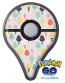 The All Over Pink Ice Cream Cone Pattern Pokémon GO Plus Vinyl Protective Decal Skin Kit