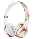 The All Over Pink Ice Cream Cone Pattern Full-Body Skin Kit for the Beats by Dre Solo 3 Wireless Headphones