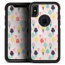 The All Over Pink Ice Cream Cone Pattern - Skin Kit for the iPhone OtterBox Cases
