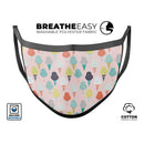 The All Over Pink Ice Cream Cone Pattern - Made in USA Mouth Cover Unisex Anti-Dust Cotton Blend Reusable & Washable Face Mask with Adjustable Sizing for Adult or Child