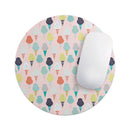The All Over Pink Ice Cream Cone Pattern// WaterProof Rubber Foam Backed Anti-Slip Mouse Pad for Home Work Office or Gaming Computer Desk