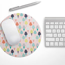 The All Over Pink Ice Cream Cone Pattern// WaterProof Rubber Foam Backed Anti-Slip Mouse Pad for Home Work Office or Gaming Computer Desk