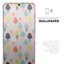 The All Over Pink Ice Cream Cone Pattern - Premium Vinyl Skin Decal for Samsung Galaxy S25 Ultra, S24, S23, S22 & All Galaxy S Models