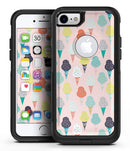 The All Over Pink Ice Cream Cone Pattern - iPhone 7 or 8 OtterBox Case & Skin Kits