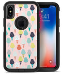 The All Over Pink Ice Cream Cone Pattern - iPhone X OtterBox Case & Skin Kits