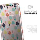The All Over Pink Ice Cream Cone Pattern - Protective Skin Wrap & Decal – Compatible with iPhone SE to iPhone 17 Pro Max (All Models)