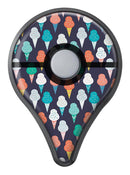 The All Over Teal and Green Ice Cream Cones Pokémon GO Plus Vinyl Protective Decal Skin Kit