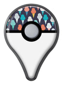 The All Over Teal and Green Ice Cream Cones Pokémon GO Plus Vinyl Protective Decal Skin Kit