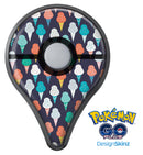 The All Over Teal and Green Ice Cream Cones Pokémon GO Plus Vinyl Protective Decal Skin Kit