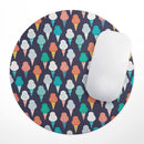 The All Over Teal and Green Ice Cream Cones// WaterProof Rubber Foam Backed Anti-Slip Mouse Pad for Home Work Office or Gaming Computer Desk