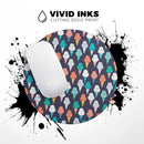 The All Over Teal and Green Ice Cream Cones// WaterProof Rubber Foam Backed Anti-Slip Mouse Pad for Home Work Office or Gaming Computer Desk