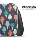 The All Over Teal and Green Ice Cream Cones // Skin Decal Wrap Kit for Nintendo Switch Console & Dock, Joy-Cons, Pro Controller, Lite, 3DS XL, 2DS XL, DSi, or Wii - Vinyl Skin Wrap for Nintendo Switch 2, OLED, Lite, Pro Controller, Wii & Classic Handhelds