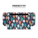The All Over Teal and Green Ice Cream Cones // Skin Decal Wrap Kit for Nintendo Switch Console & Dock, Joy-Cons, Pro Controller, Lite, 3DS XL, 2DS XL, DSi, or Wii - Vinyl Skin Wrap for Nintendo Switch 2, OLED, Lite, Pro Controller, Wii & Classic Handhelds