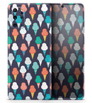 The All Over Teal and Green Ice Cream Cones - Premium Vinyl Skin Decal for Samsung Galaxy S25 Ultra, S24, S23, S22 & All Galaxy S Models