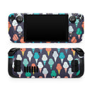 The All Over Teal and Green Ice Cream Cones // Full Body Skin Decal Wrap Kit for the Steam Deck handheld gaming computer