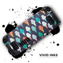 The All Over Teal and Green Ice Cream Cones // Full Body Skin Decal Wrap Kit for the Steam Deck handheld gaming computer