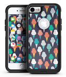 The All Over Teal and Green Ice Cream Cones - iPhone 7 or 8 OtterBox Case & Skin Kits