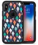 The All Over Teal and Green Ice Cream Cones - iPhone X OtterBox Case & Skin Kits