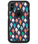 The All Over Teal and Green Ice Cream Cones - iPhone X OtterBox Case & Skin Kits