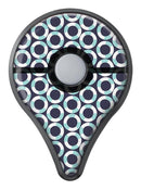 The All Over Teal and White Life Floats Pokémon GO Plus Vinyl Protective Decal Skin Kit
