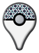 The All Over Teal and White Life Floats Pokémon GO Plus Vinyl Protective Decal Skin Kit