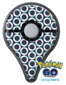 The All Over Teal and White Life Floats Pokémon GO Plus Vinyl Protective Decal Skin Kit