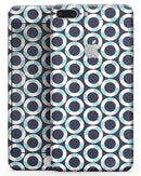 The All Over Teal and White Life Floats - Skin-kit for the iPhone 8 or 8 Plus