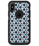 The All Over Teal and White Life Floats - iPhone X OtterBox Case & Skin Kits