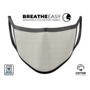 The All Over Vintage Tan Aztec Pattern  - Made in USA Mouth Cover Unisex Anti-Dust Cotton Blend Reusable & Washable Face Mask with Adjustable Sizing for Adult or Child