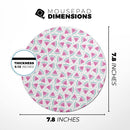 The All Over Watermelon Slice Pattern// WaterProof Rubber Foam Backed Anti-Slip Mouse Pad for Home Work Office or Gaming Computer Desk
