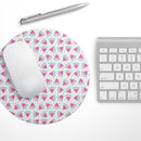 The All Over Watermelon Slice Pattern// WaterProof Rubber Foam Backed Anti-Slip Mouse Pad for Home Work Office or Gaming Computer Desk