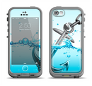 The Anchor Splashing Apple iPhone 5c LifeProof Fre Case Skin Set