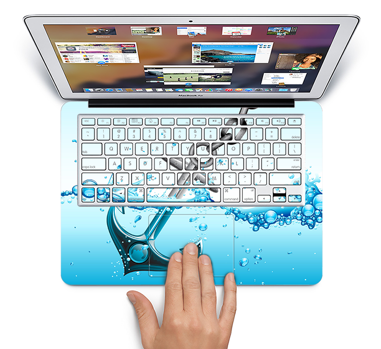 The Anchor Splashing Skin Set for the Apple MacBook Air 11"