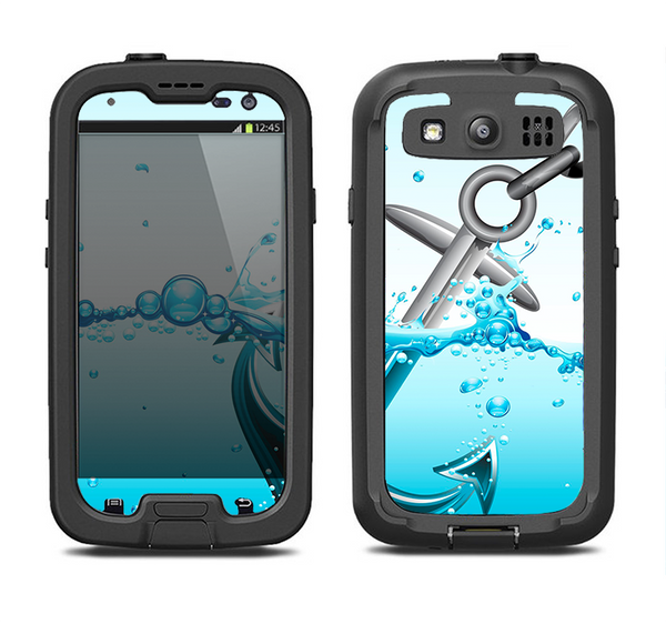 The Anchor Splashing Samsung Galaxy S3 LifeProof Fre Case Skin Set