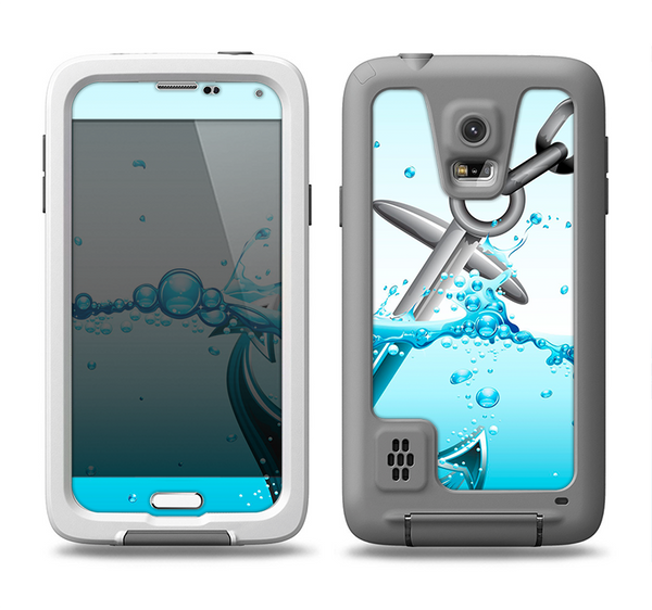 The Anchor Splashing Samsung Galaxy S5 LifeProof Fre Case Skin Set