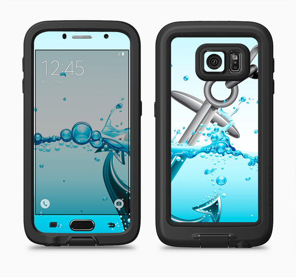The Anchor Splashing Full Body Samsung Galaxy S6 LifeProof Fre Case Skin Kit
